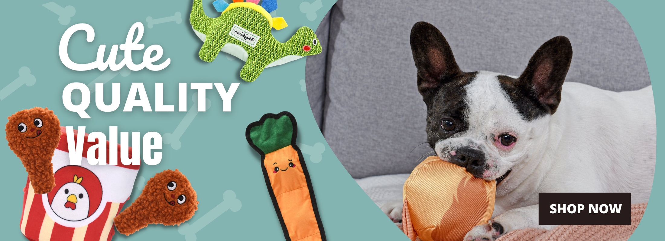HugSmart — Feisty Veggie – Bok Choy Dog Toy
